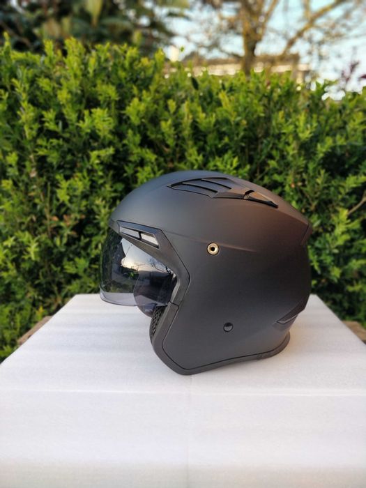 Capacete de Moto Unissexo ORZ - Retro & Versátil | Aprovação DOT