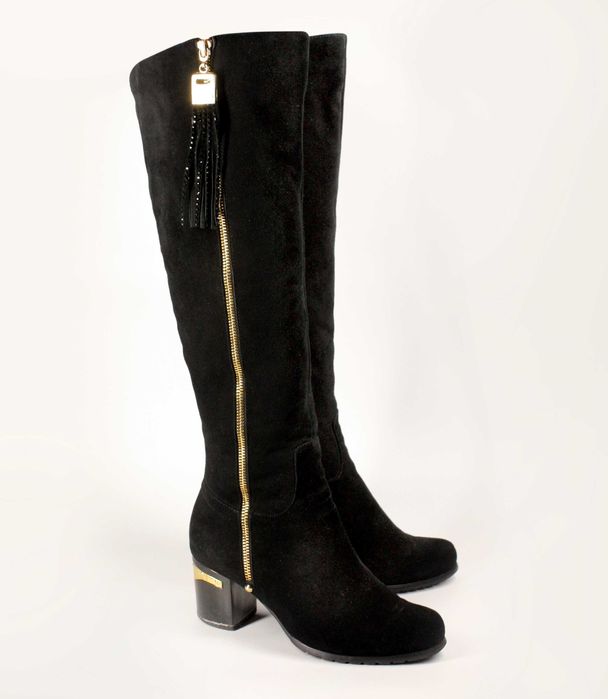 Чоботи жіночі замшеві єврозима  р.37  б/у