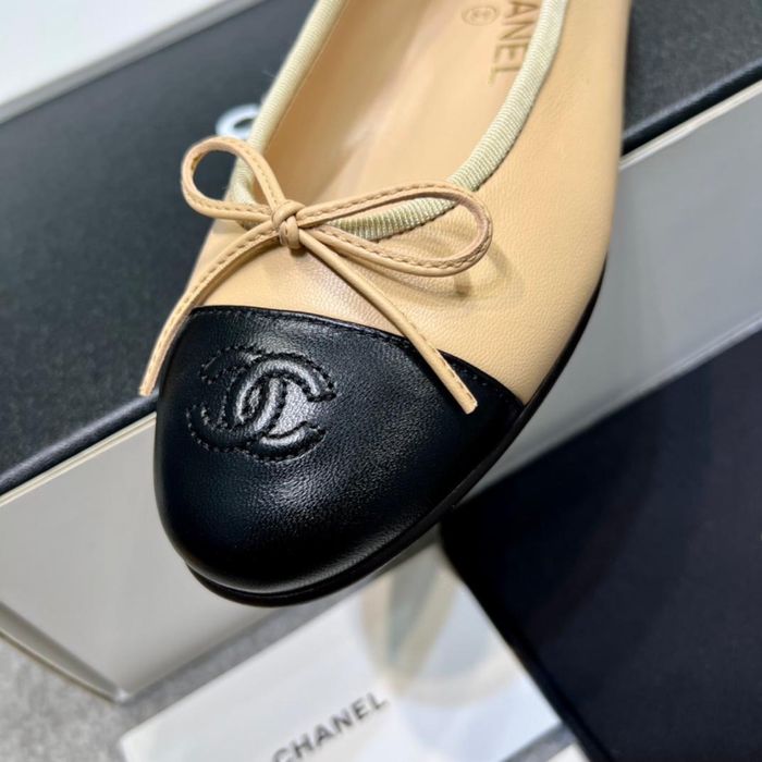 Baleriny Chanel Beige Smooth