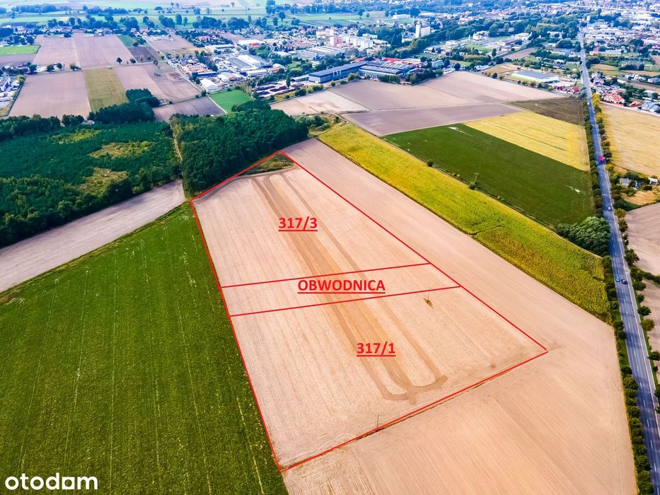 Działka usługowo produkcyjna przy obwodnicy Kościana