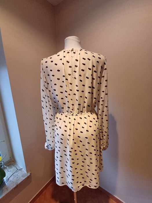 sukienka mini z długimi rękawami, H&M, roz. 40, stan idealny