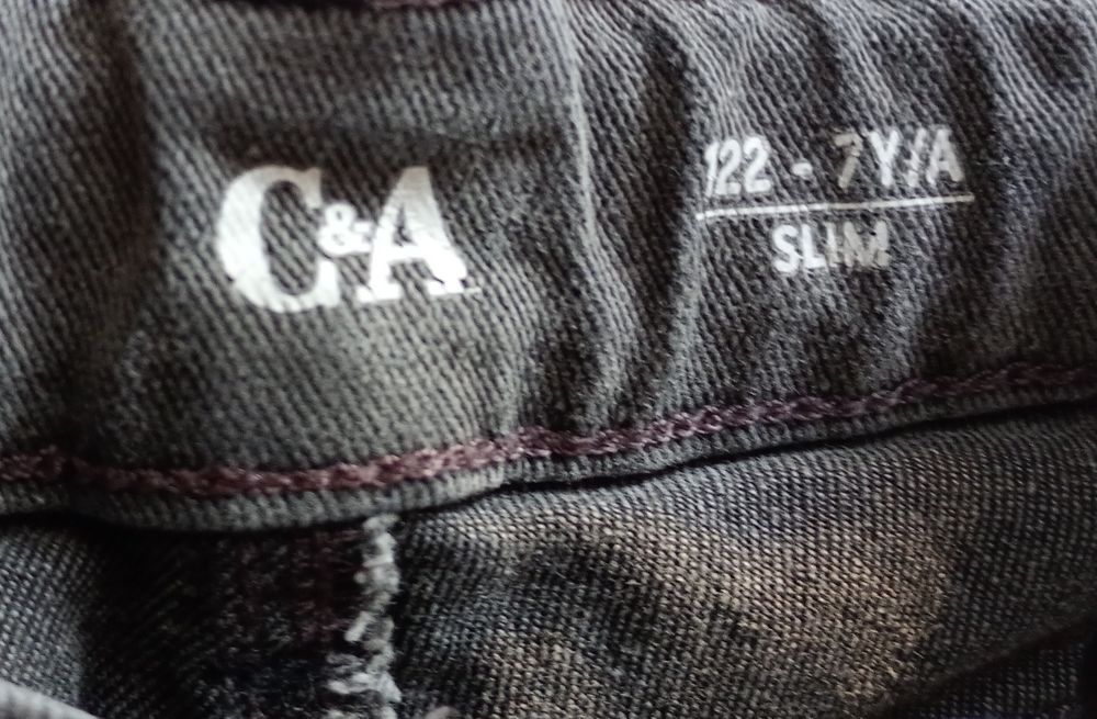 Jeansy slim chłopięce C&A 122