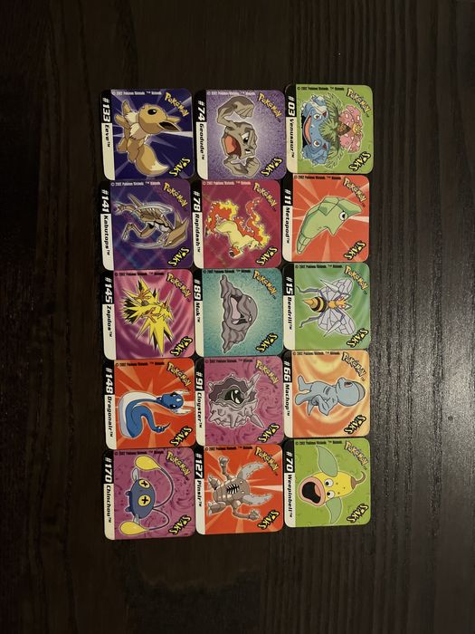 Pokémon Staks 2002 originais