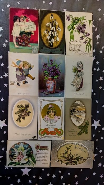 Открытки антикварные.