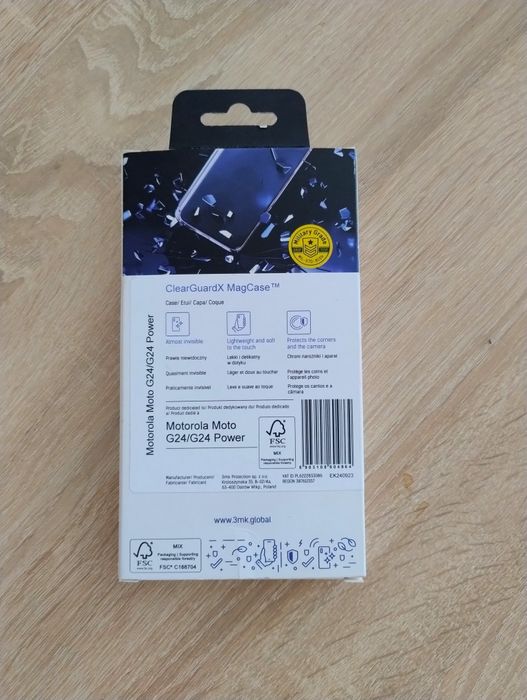 NOWE etui 3mk do Motorola G24/G24 Power silikon przeźroczysty