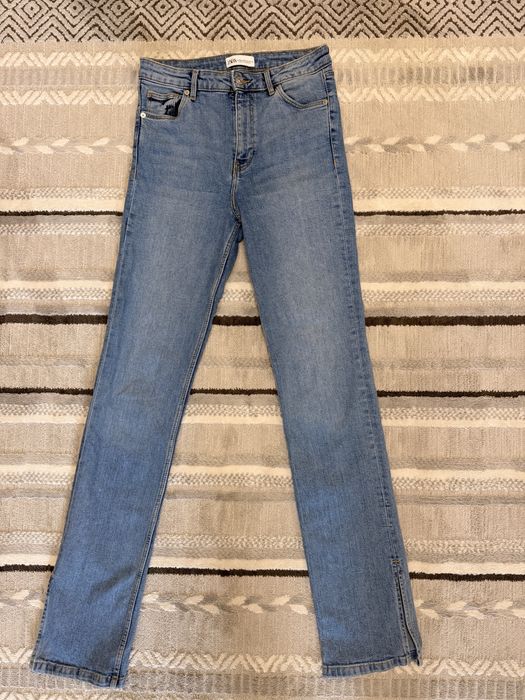 Джинси Zara з розрізами, висока посадка (Розмір EUR 36 / S)