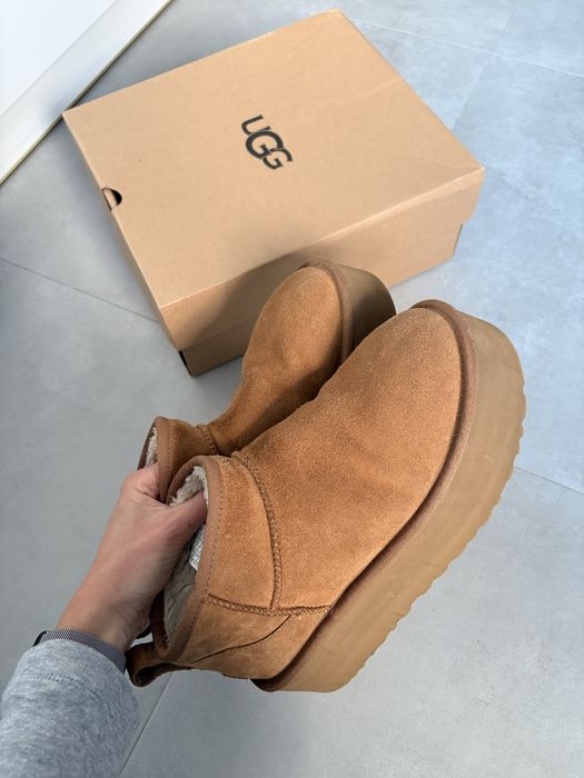 UGG Classic ultra mini platform 40 camel