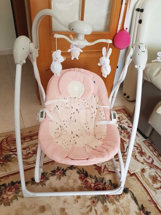 Espriguiçadeira com baloiço Mia Stella Kikkaboo,como novo!