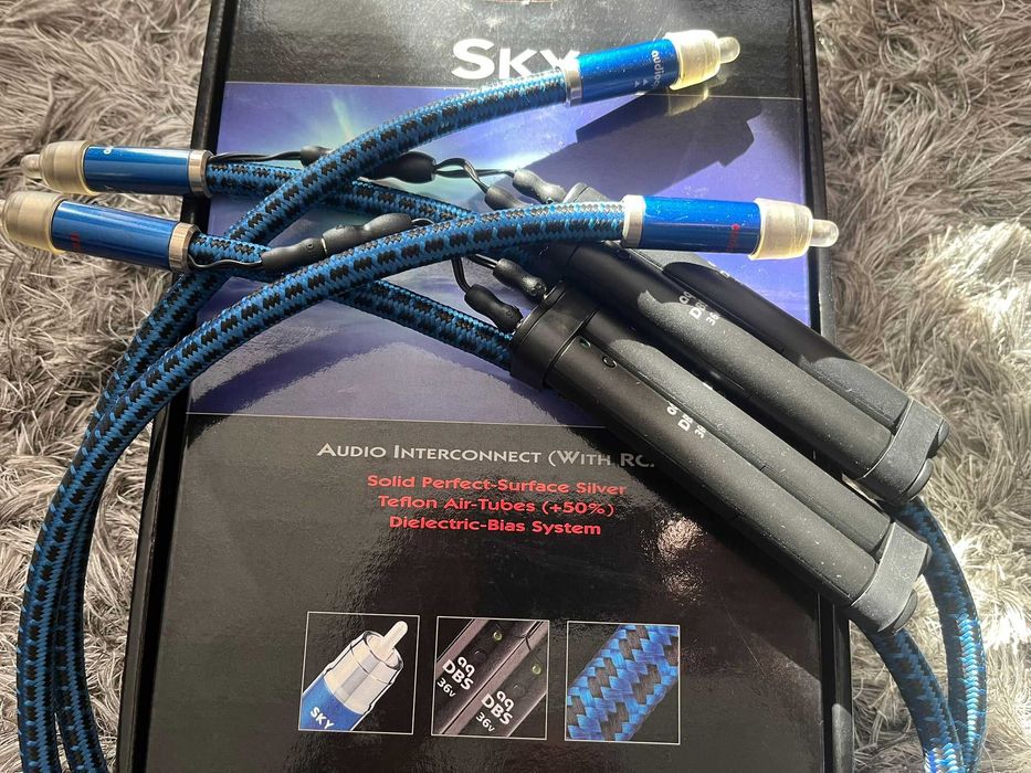 AudioQuest Sky 1,0 m RCA TOP Hi End okazja! Jedyny taki, komplet!