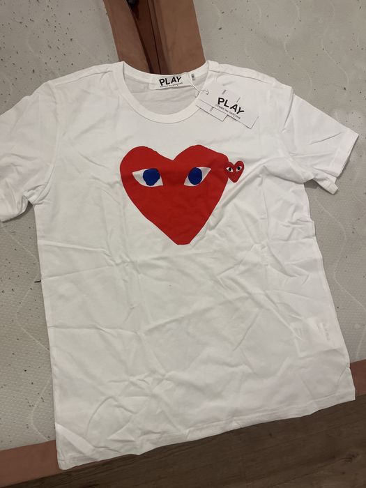 koszulka comme des garcons play biala rozmiar M