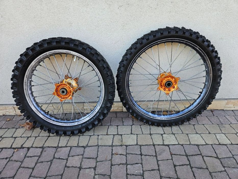 KTM EXC SX SXF FELGI KOŁA PRZÓD OŚ 26mm TYŁ 20mm PIASTY HAAN 450 400 250 125 530 350 KOŁO EXCEL KOMPLET LUB OSOBNO