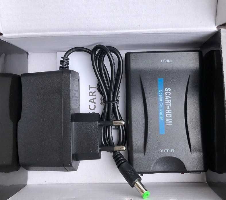 Adapter Konwerter HD Sygnału SCART AV Euro do HDMI * Video-Play