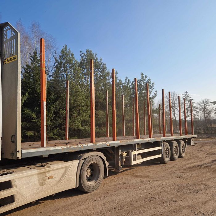 Naczepa kłonicowa ZASŁAW do transportu drewna