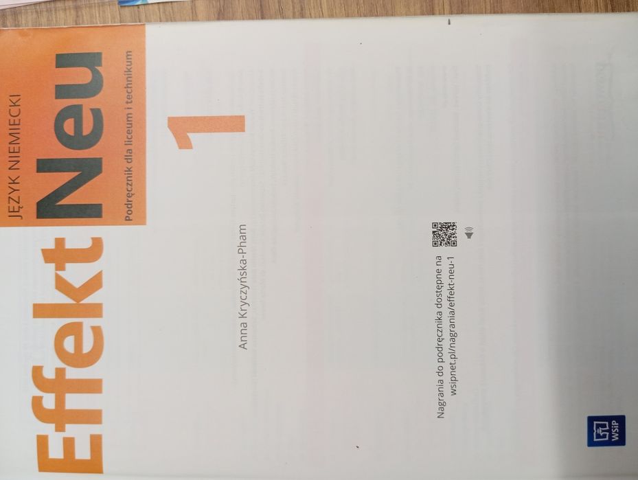 EffektNeu 1 podręcznik do języka niemieckiego dla liceum i technikum