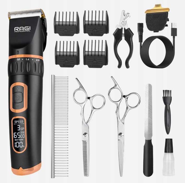 Golarka Maszynka Do Strzyżenia Psów Psa Kota Zestaw Trymer - OKAZJA