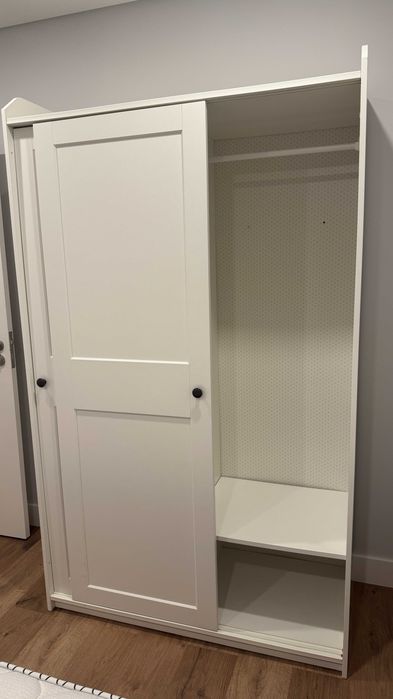 Roupeiro branco 118×55×198 cm
