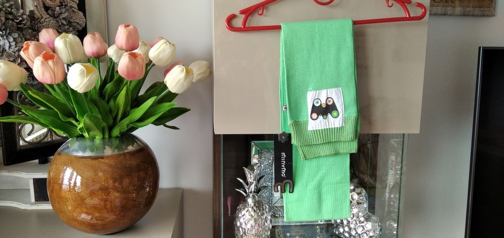 Szalik zielony bawełniany