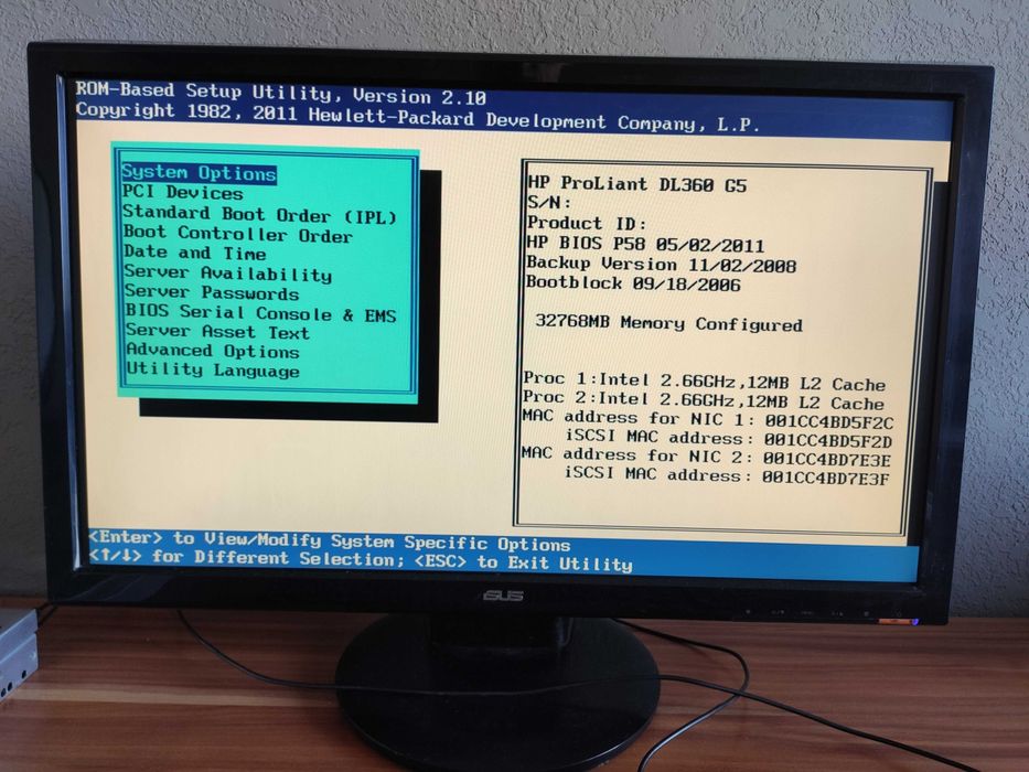Сервер HP DL360 G5