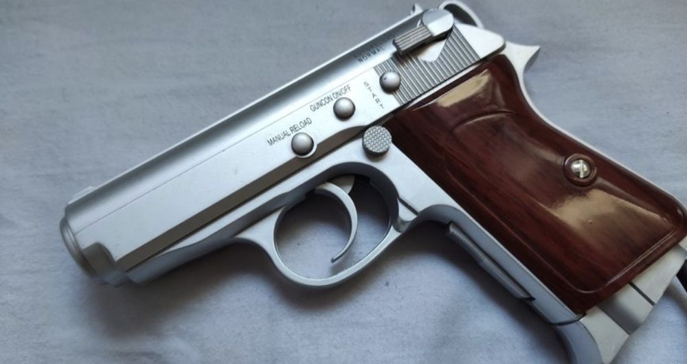 PlayStation 1 PS1 PS2 gun pistol Silver Game Controller