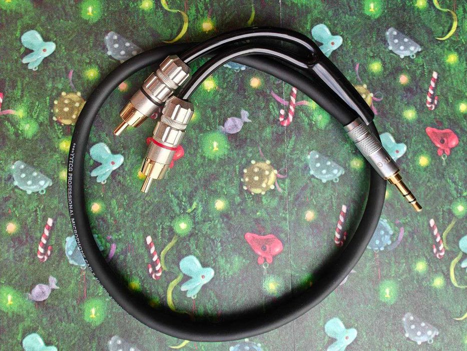 Кабель 3.5 мм на 2RCA Hi-Fi Monster ATAUDIO EMK UGREEN YYTCG 0.5 - 5 м