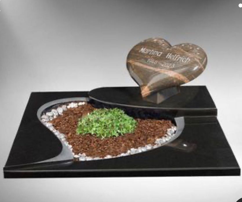 Nagrobek urnowy ,pomnik serce granitowe