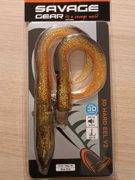 Savage Gear 3D Hard Eel (Black gold)