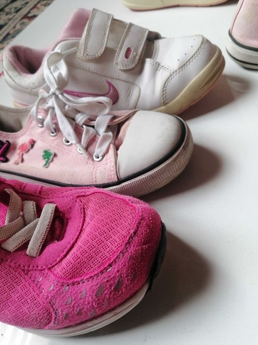 Buty damskie nike champion trampki różowe 32