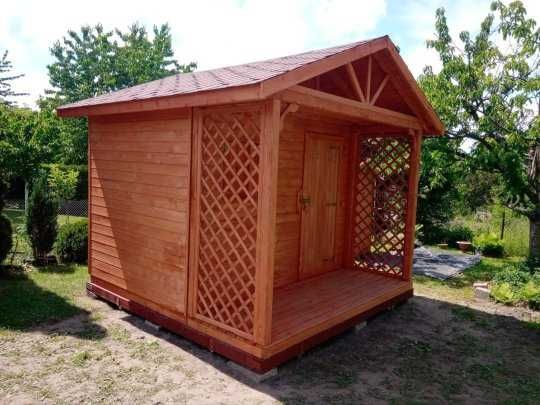 Domek drewniany narzędziowy,gospodarczy,ogrodowy,magazyn,taras, 3x2m
