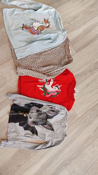 Zestaw 122/128 dla dziewczynki H&M paka ubrań