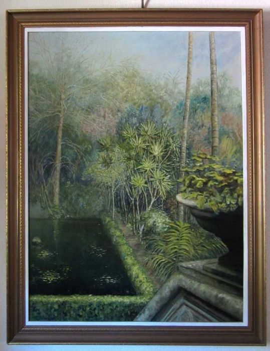 Original large-scale oil painting, 135 cm by 104 cm