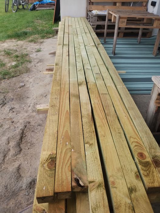 Łaty budowlane 40×60 mm – 4 m długości – 29 sztuk