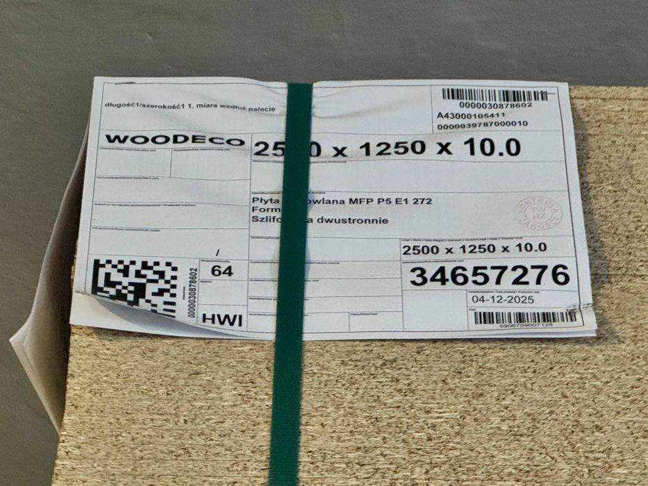 PŁYTA MFP P5 1250/2500mm - 10mm - Lepsza od OSB -