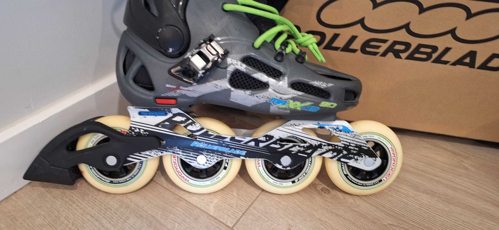 Rolki ROLLERBLADE MAXXUM 90 r. 38 (240mm) | Koła Hydrogen | STAN IDEALNY!