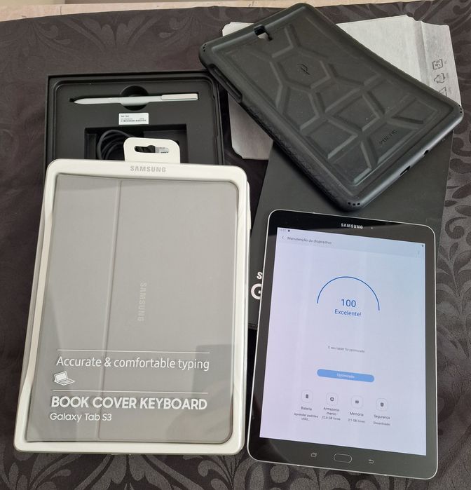 Tablet Samsung Galaxy Tab S3 9,7" + S Pen + Capa Teclado + Acessórios