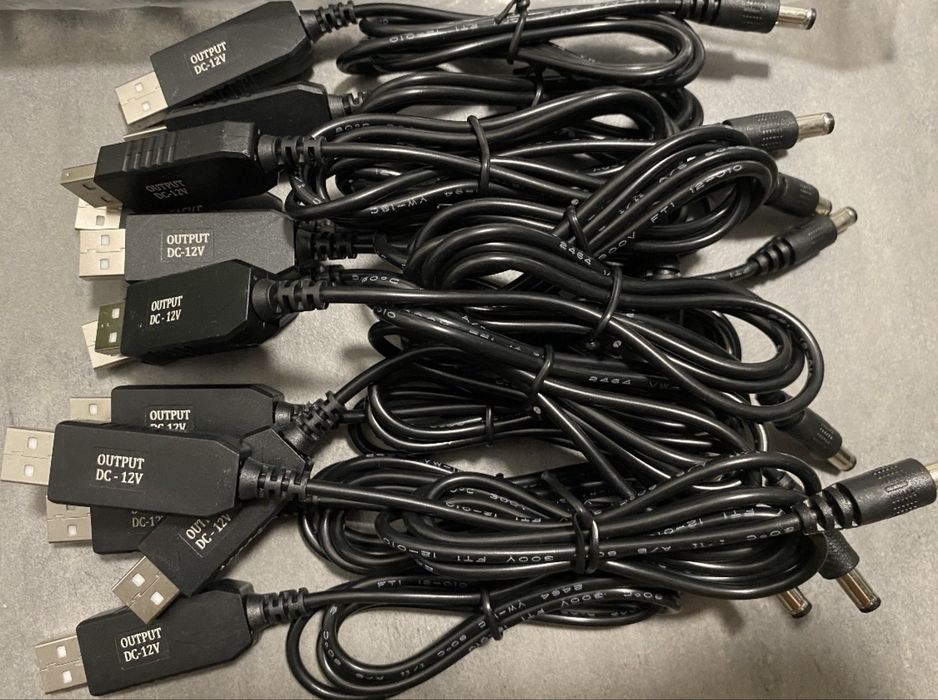 Кабель для роутера от повербанка с преобразователем 12 V