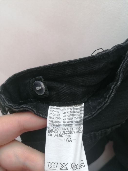 Calças De Ganga Pretas de Rapaz