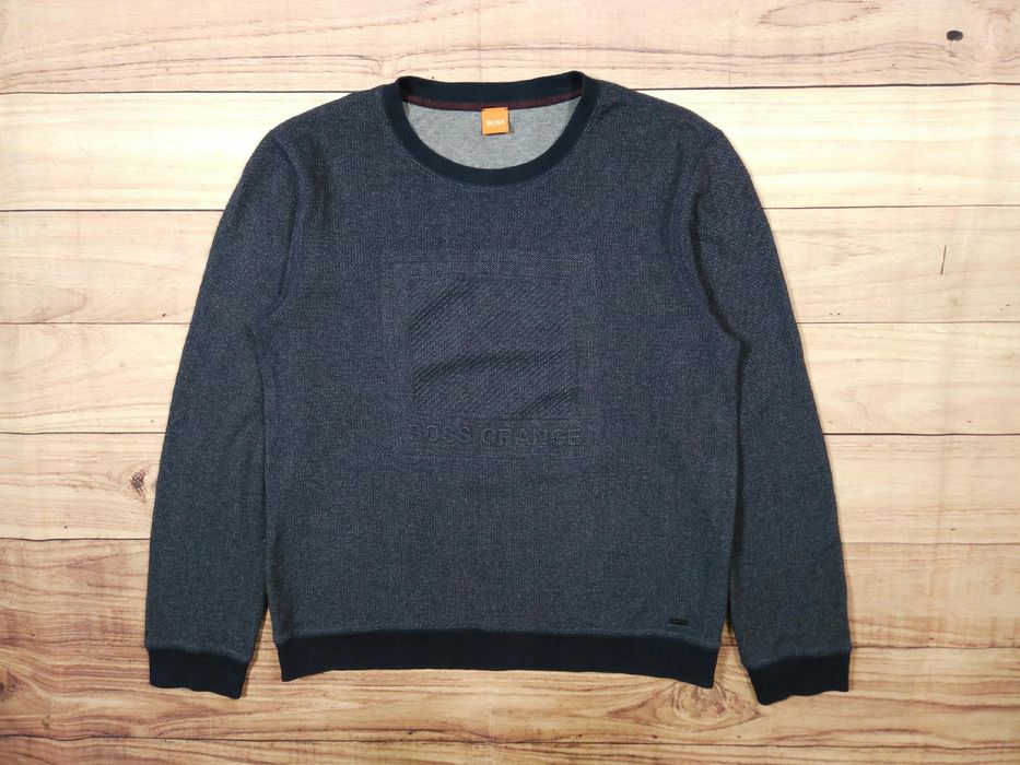 BOSS Orange Wack Sweter Męski Logowany r. XXL