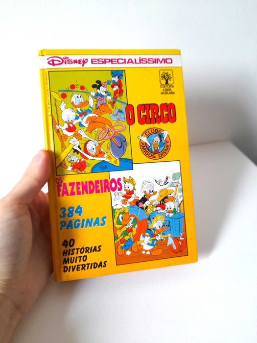 Livro Vintage de BD Disney Especialíssimo Número 19 Coleção Anos 80