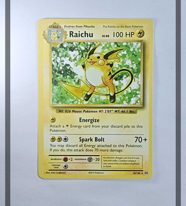 Raichu 36/108 EVO Pokemon ENG-NM