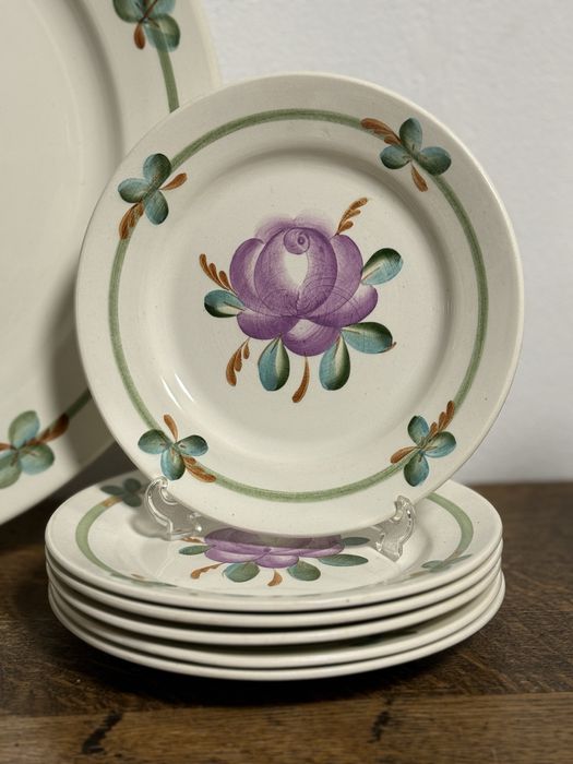 Вінтажний сервіз для десертів Буди «Живопис». В. Куц.