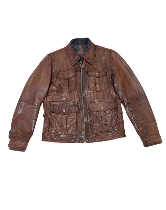 Куртка шкіряна чоловіча  Massimo Dutti