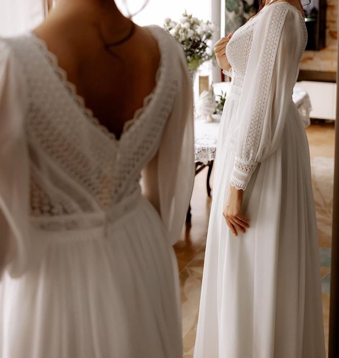 Suknia ślubna boho