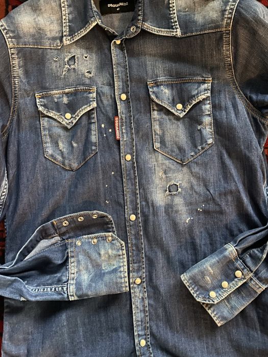 Dsquared2 koszula męska  jeansowa IT46