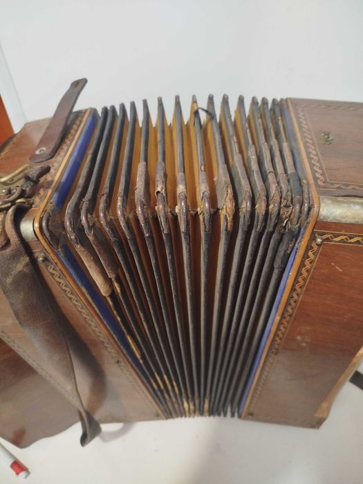 Akordeon guzikowy Heligonka Herfeld & comp antyk Continental ? 1927 ?