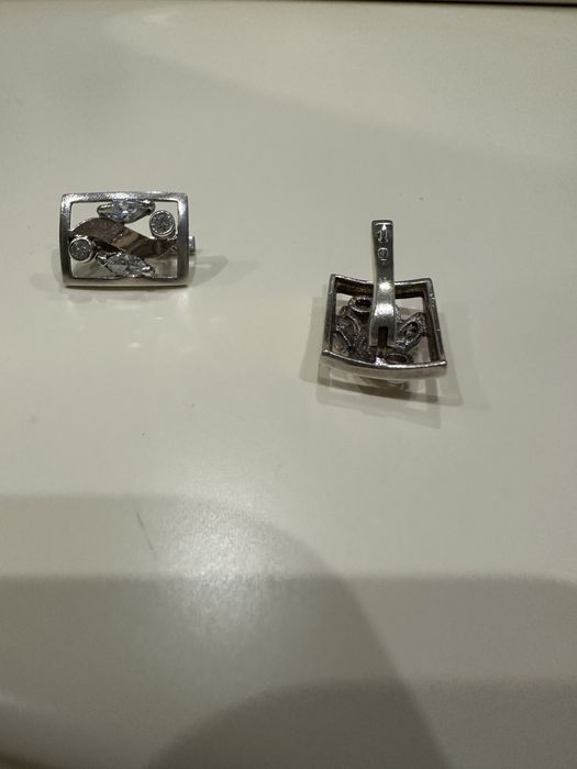 Кольцо серьги серебро 925