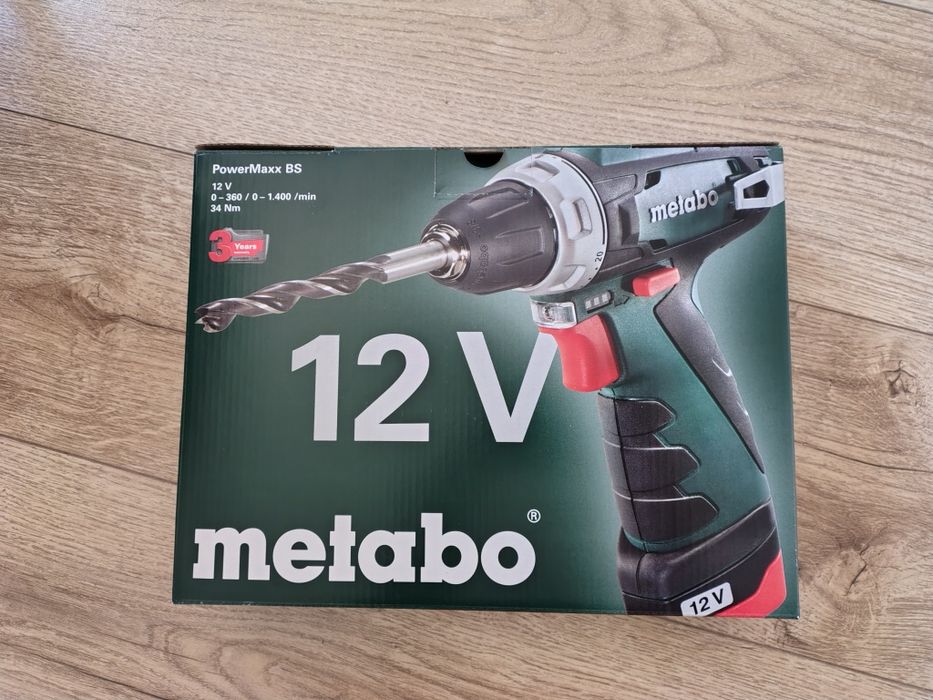 Wiertarko-wkrętarka Metabo PowerMaxx BS

2 akumulatory 2.0 Ah