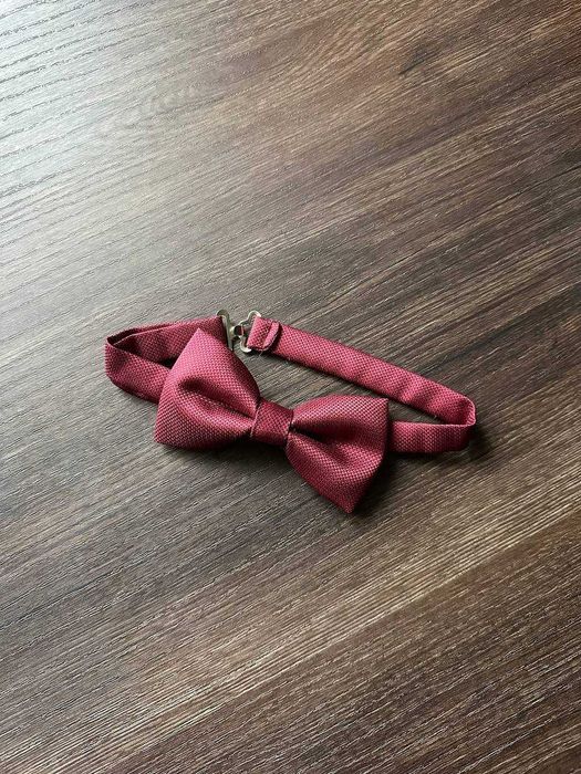 Бордовий чоловічий метелик бабочка на шию