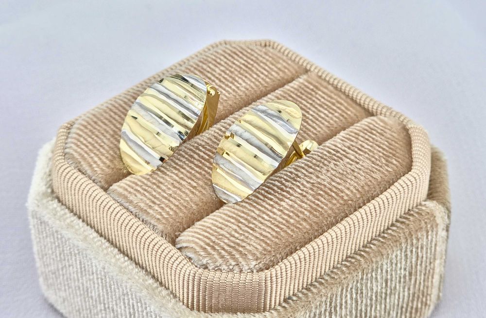 Dorodne złote kolczyki 1,96 g PR.585 14K