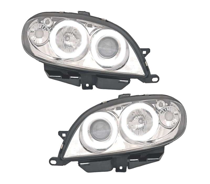 FARÓIS ANGEL EYES CCFL CITROEN SAXO 00+ CROMADO