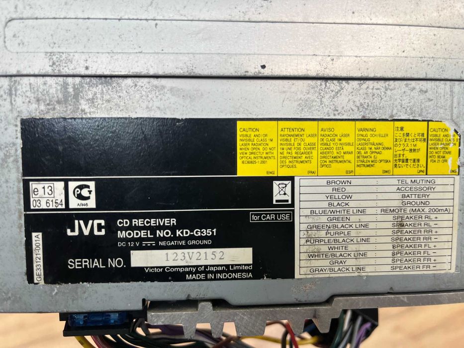 Radio JVC Usb Aux CD